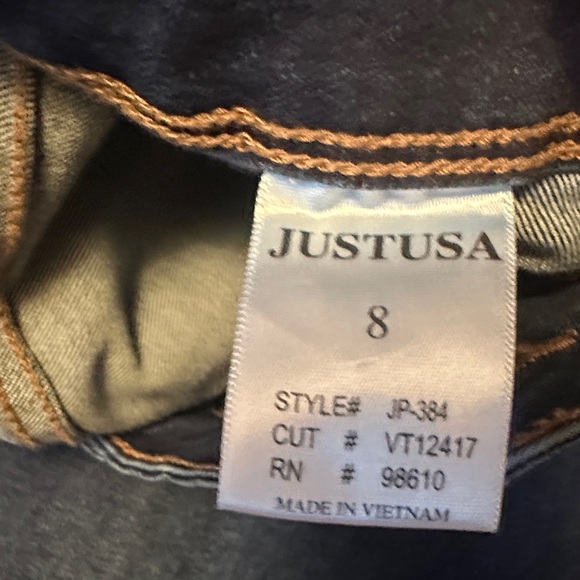 Just USA Dark Blue Wide Leg Jeans - Picture 3 of 6